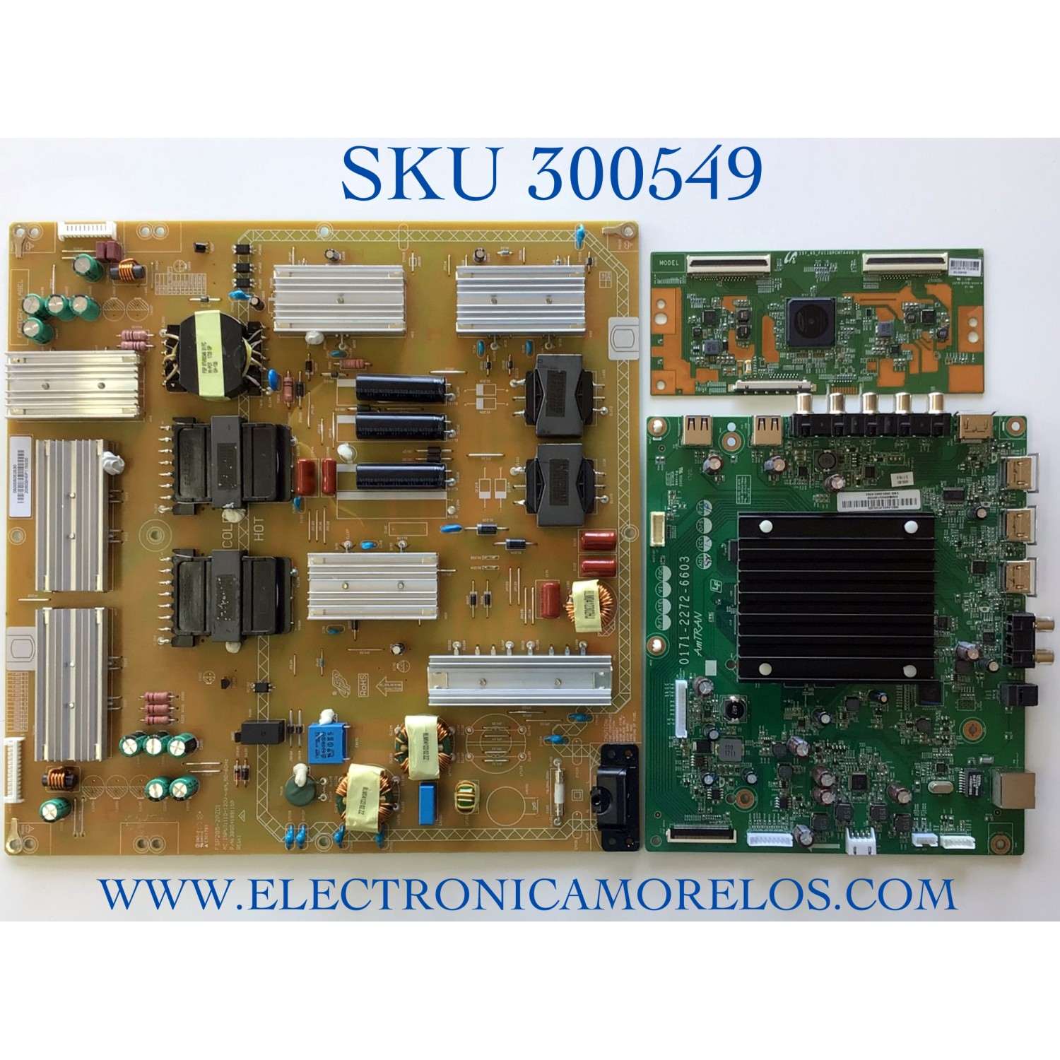 KIT DE TARJETAS PARA TV VIZIO / MAIN 3665-0402-0150 / 0171-2272-6603 / T-CON LJ94-35367K / 15Y_65_FU11BPCMTA4V0.3 / FUENTE 0500-0505-2530 / 050005052530 / FSP285-2PZ01 / MODELO M65-E0 LAUSSOAT